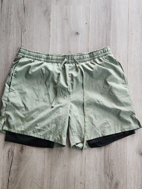 Tyzrdnac Men's 2 in 1 Athletic Quick Dry Shorts XL